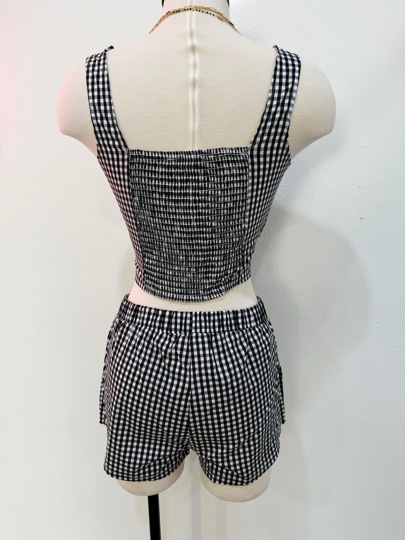 Gingham Short Set