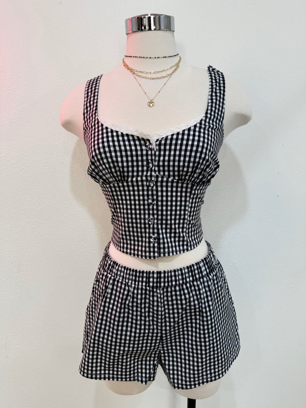 Gingham Short Set