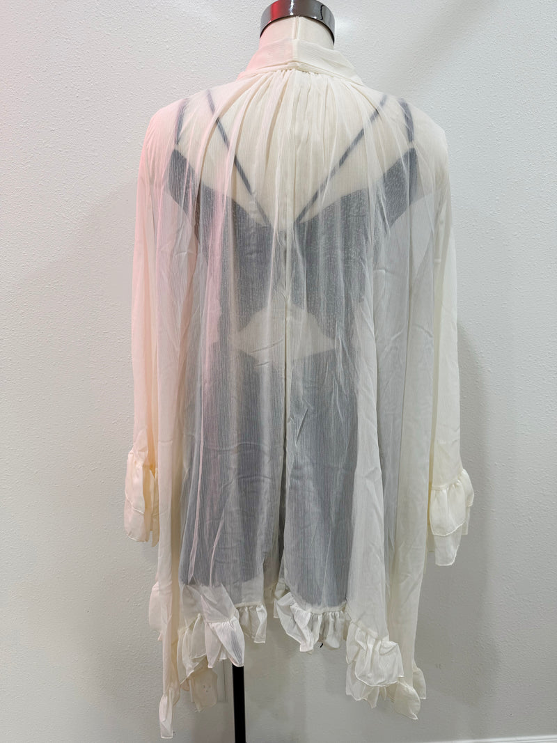 Rowan Sheer Ruffle Blouse