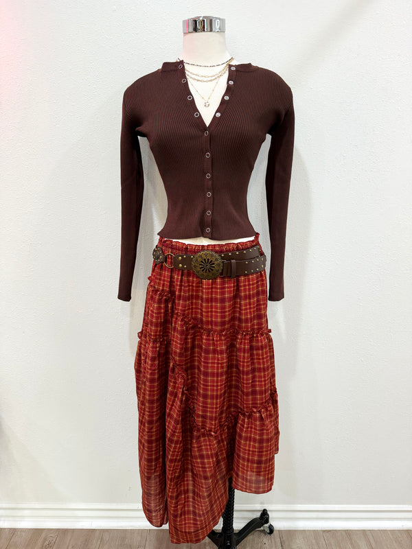 Cider Glow Midi Skirt