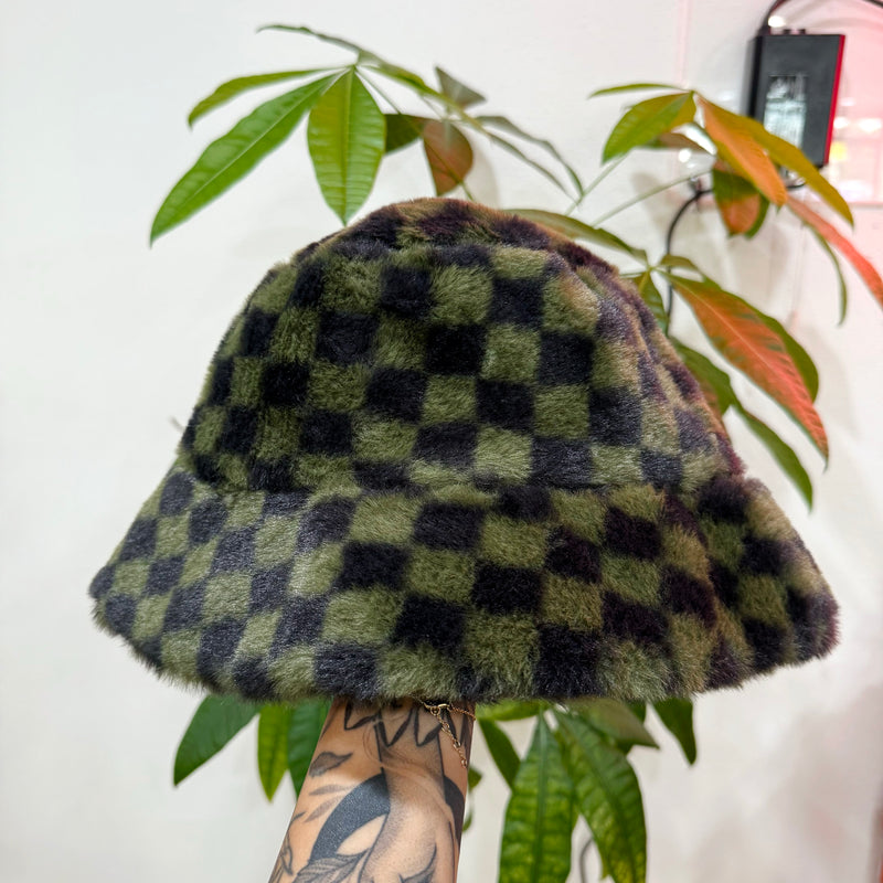 Checkered Bucket Hat