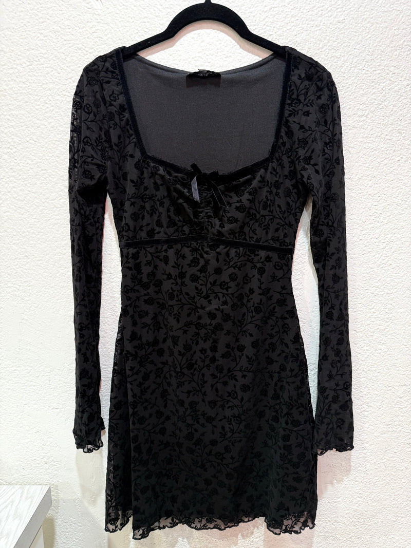 Midnight Bloom Mini Dress