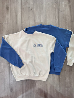 Two-Tone California Crewneck