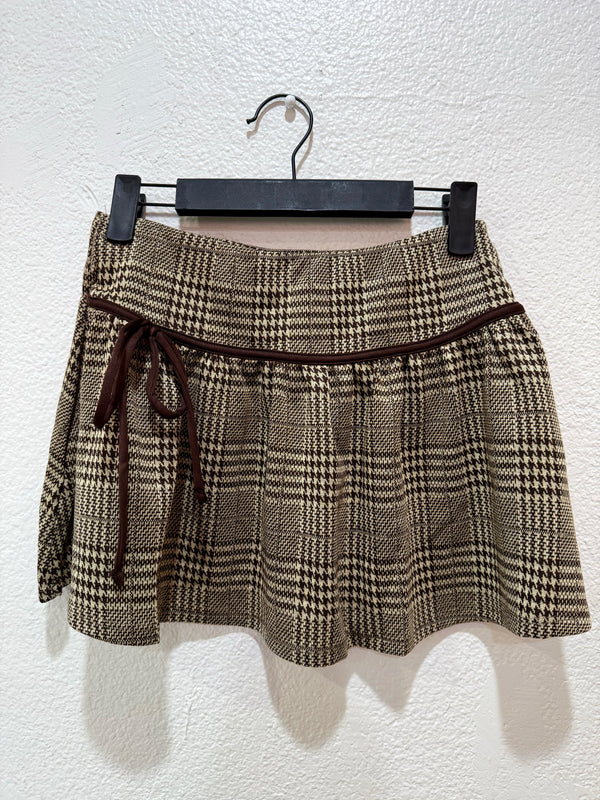 Plaid Twirl Mini Skirt
