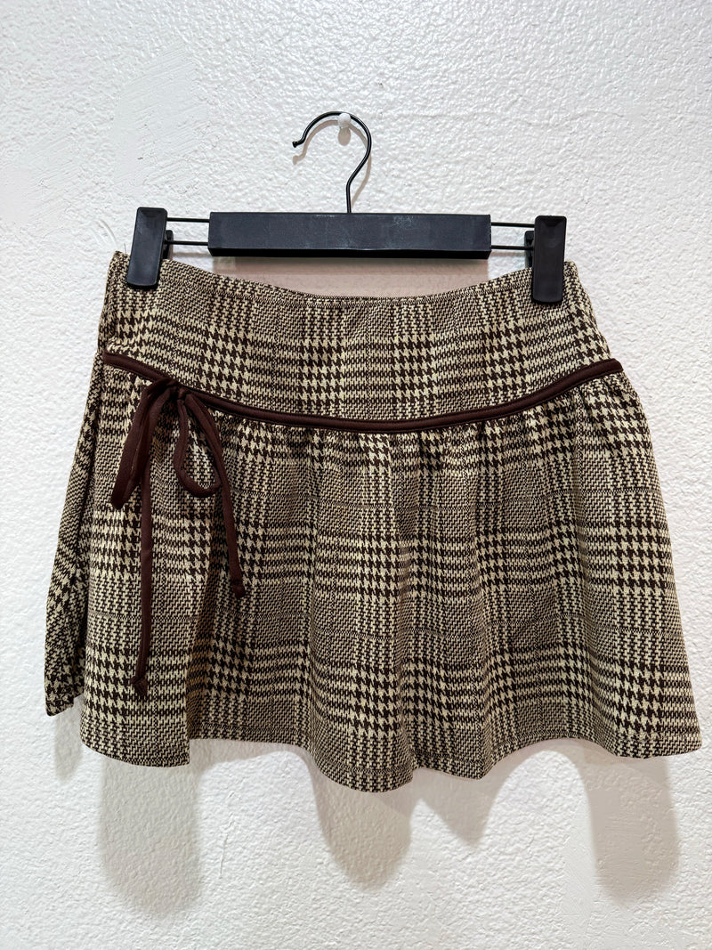 Plaid Twirl Mini Skirt