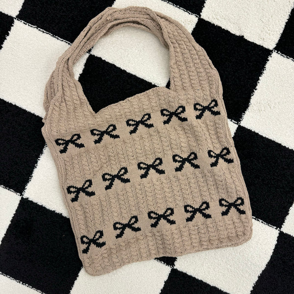 Bow Knit Bag