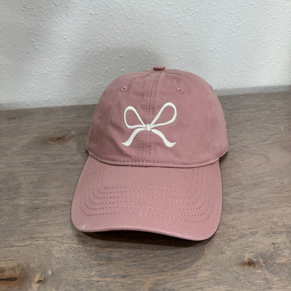 Mauve Bow Hat