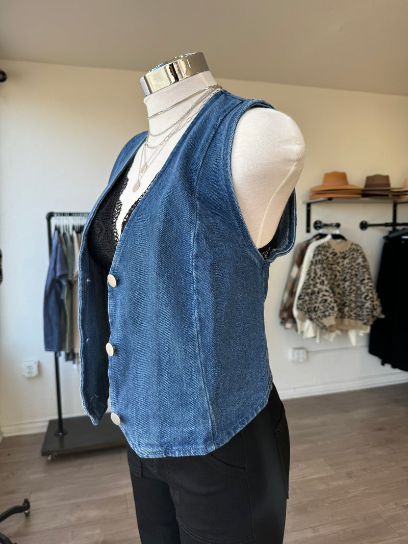 Emersyn Denim Vest