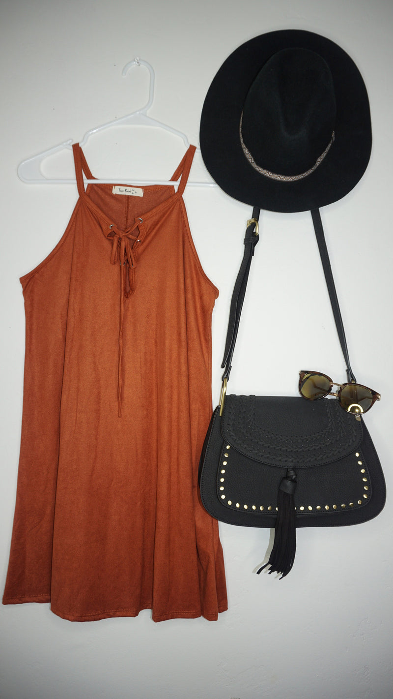 Anabelle Suede Dress