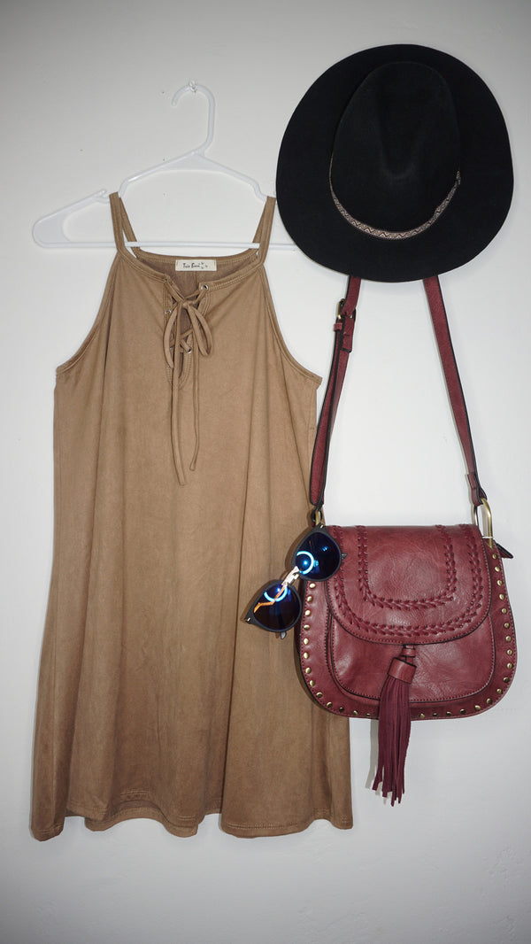 Anabelle Suede Dress