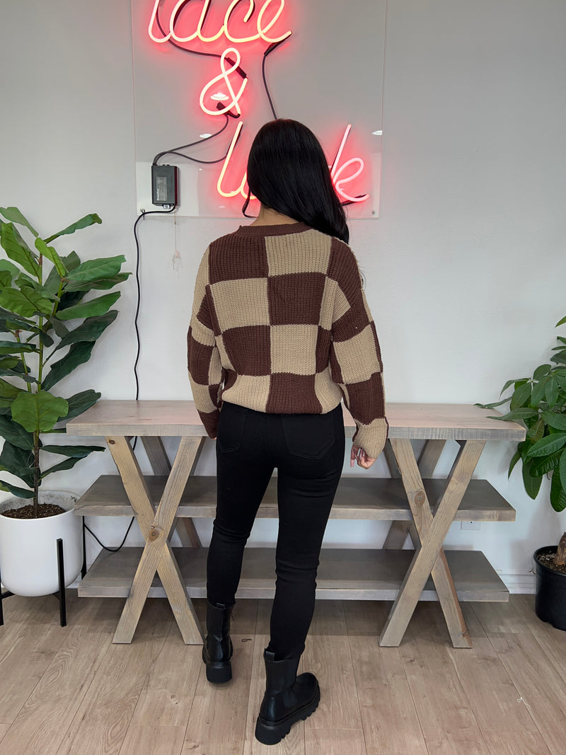 Square Up Knit Sweater